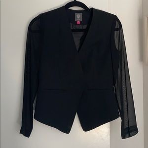 Blazer with sheer sleeves perfect for a GNO - NWOT